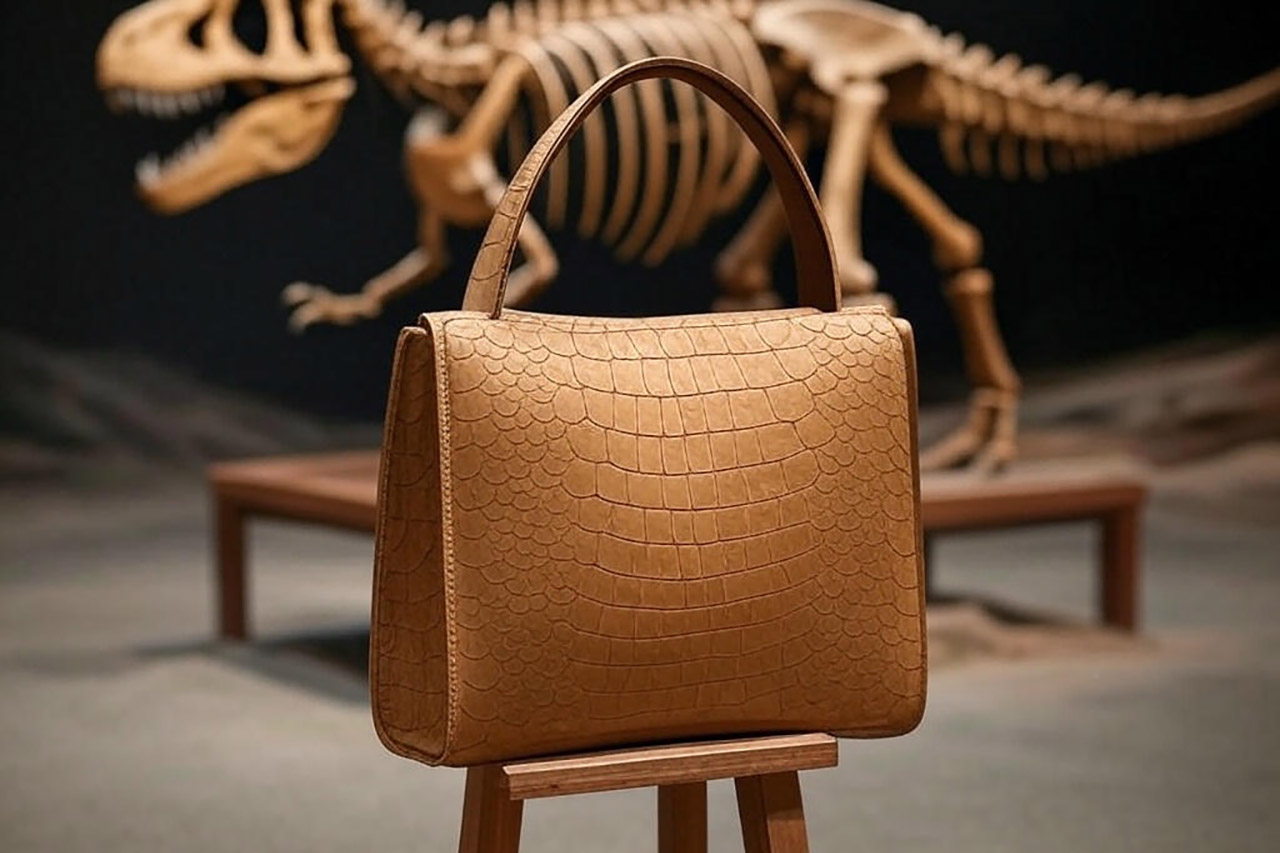 Un sac en cuir de dinosaure ? L'idée folle qui défie la science